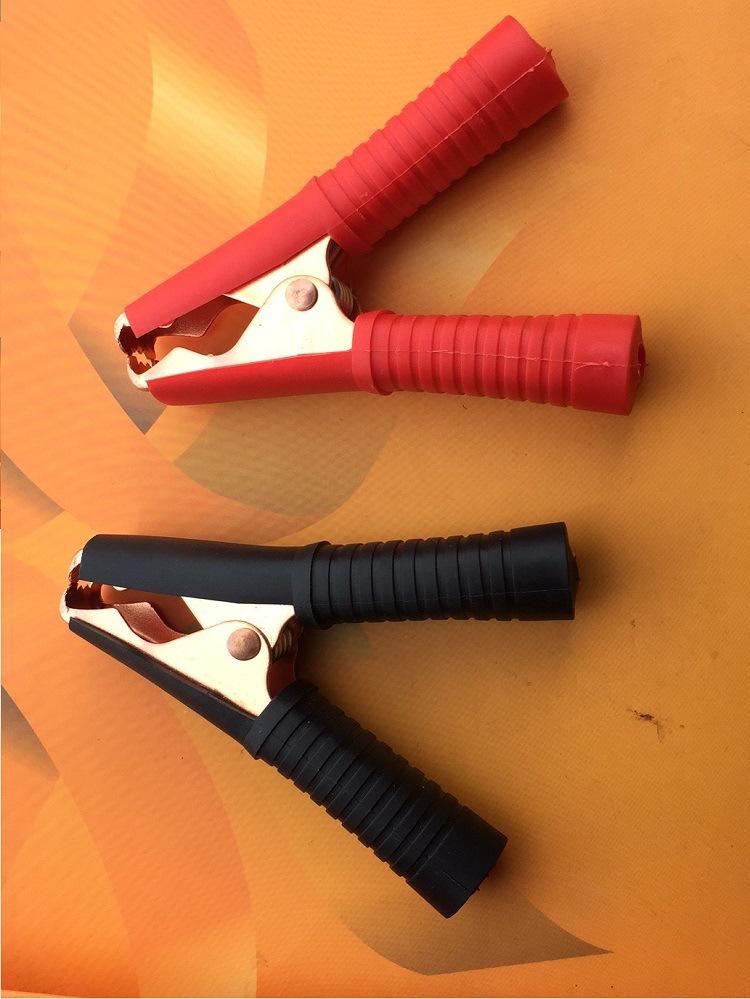 供应铜材电瓶夹环保鳄鱼夹大电流电瓶夹子90mm电瓶夹批发电池夹子