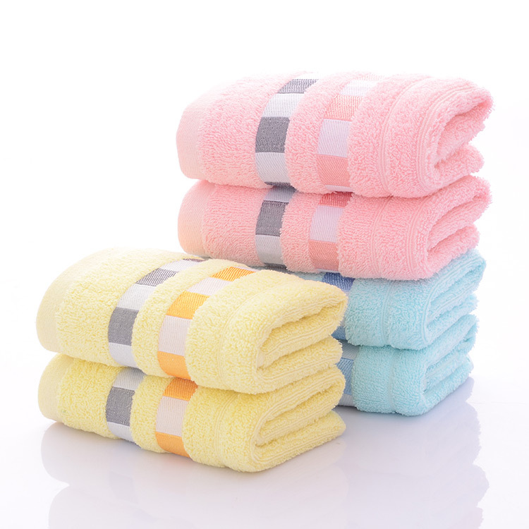 Gao Yang Towel Factory Direct Supply Pure Cotton Adult Supermarket Supply Absorbent Soft Supermarket Wholesale Logo Jacquard Towel