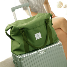 亚马逊爆款帆布包pinK旅行收纳包手提袋健身单肩包行李瑜伽拉杆包