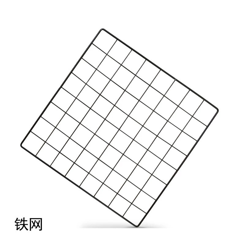 现代工业风创意魔片收纳衣柜配件黑白铁网组装货架展示台小摆件