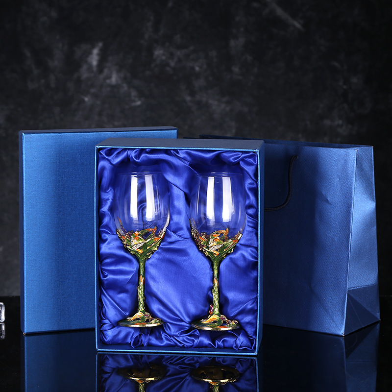商务礼品珐琅杯玻璃杯礼盒 厂家定制创意礼品包装盒来图定制