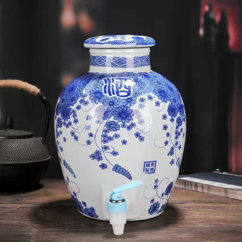 景德镇陶瓷酒坛10斤20斤30斤50斤100斤150斤装酒坛子陶瓷酒罐酒缸