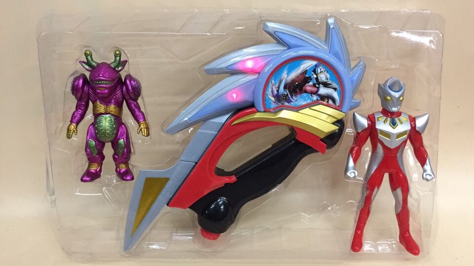 新款超人玩具 百兽勇士武器 发光发声