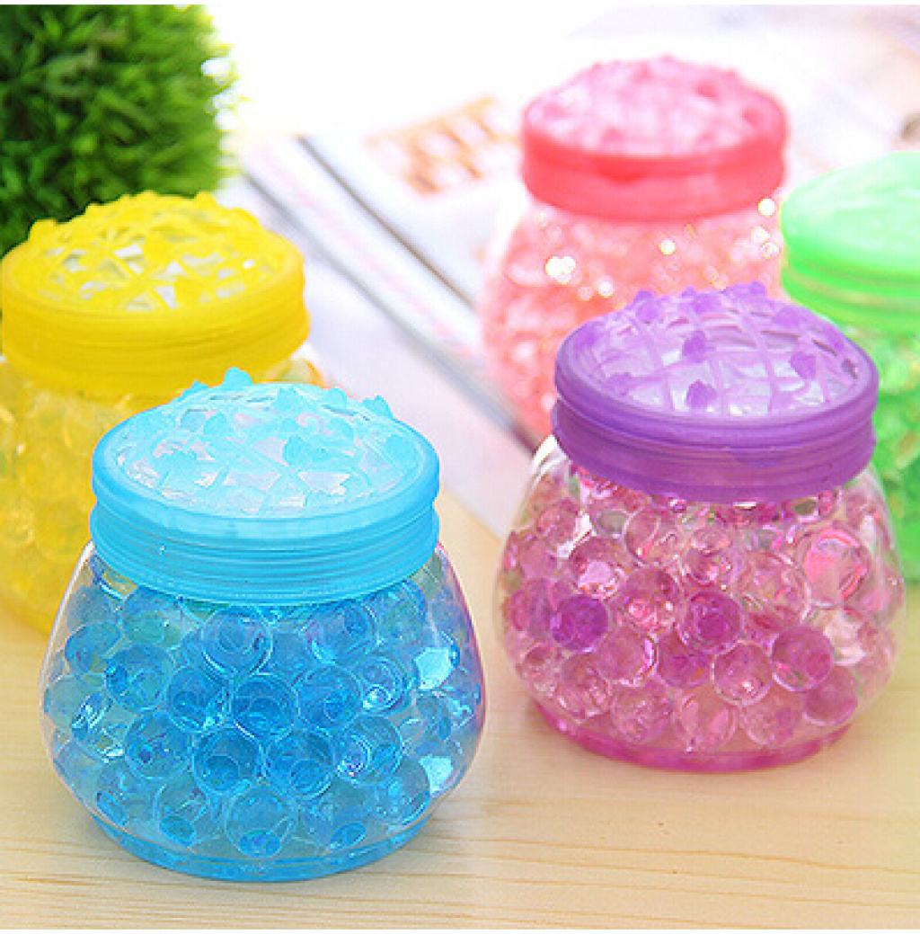 1公斤装彩色膨胀吸水珠 水晶泥 海绵宝宝泡大珠 玩具水弹珠