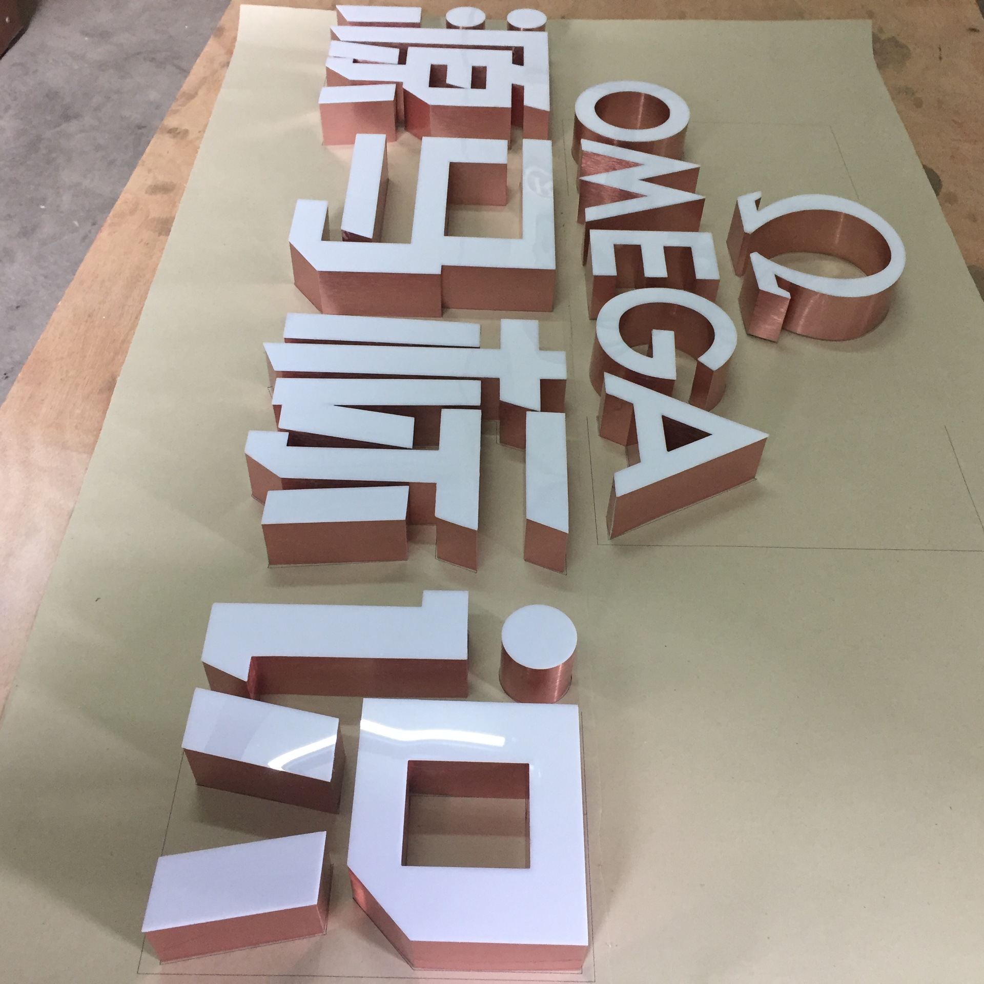 无边字 厂家批发无边发光字门头led不锈钢发光字 亚克力无边字