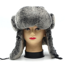 新款亲子獭兔毛雷锋帽冬季保暖男女保暖护耳帽真皮顶整皮东北帽子