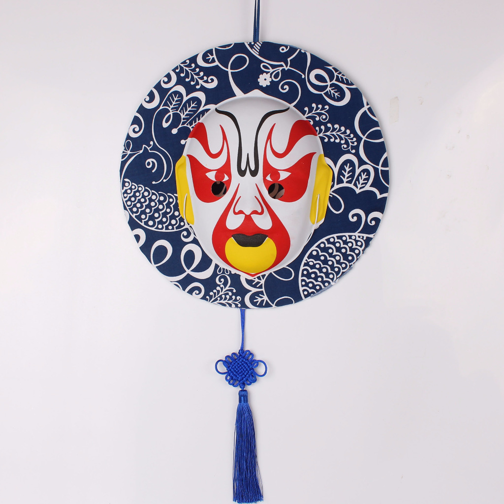 幼儿园环境装饰diy塑料脸谱中国风立体脸谱 特色手工民间工艺挂饰