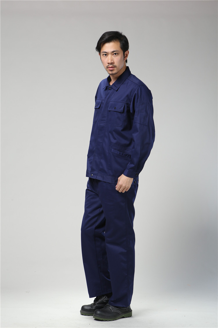 2017新款春秋耐磨工厂服套装 涤棉机械厂工装劳保服装 男女工地