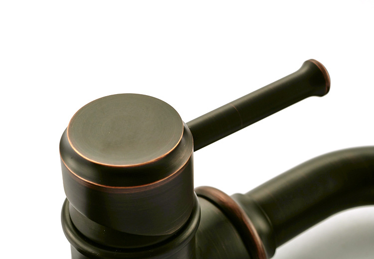 可旋黑古铜色台上盆艺术盆冷热水加高简约黑色水龙头可一件代发货