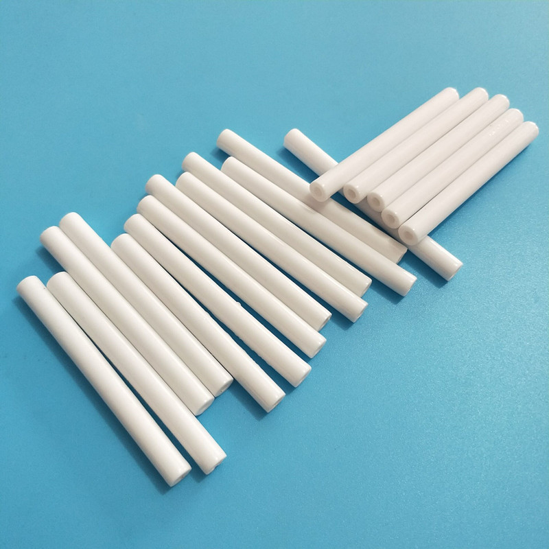 氧化铝陶瓷管外径上釉 电器陶瓷穿线管内径3 瓷管 现货