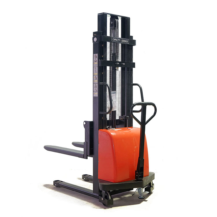 5吨半电动堆高车液压托盘堆垛叉车半电动液压堆高机