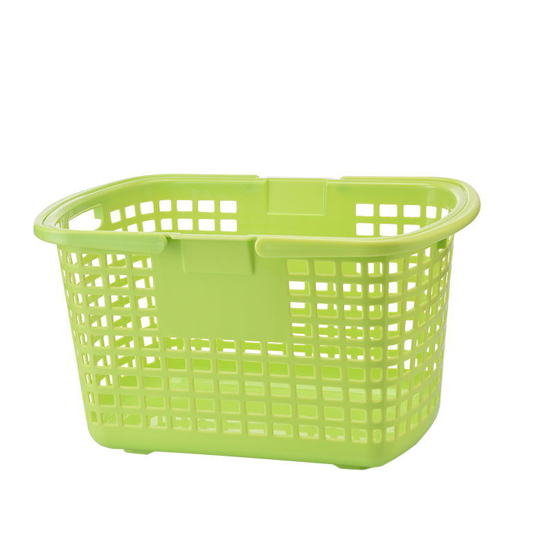 Plastic Portable Storage Basket Pp Supermarket Shopping Basket Vegetable Basket Hollow Fruit Bath Laundry Basket Wholesale 0720