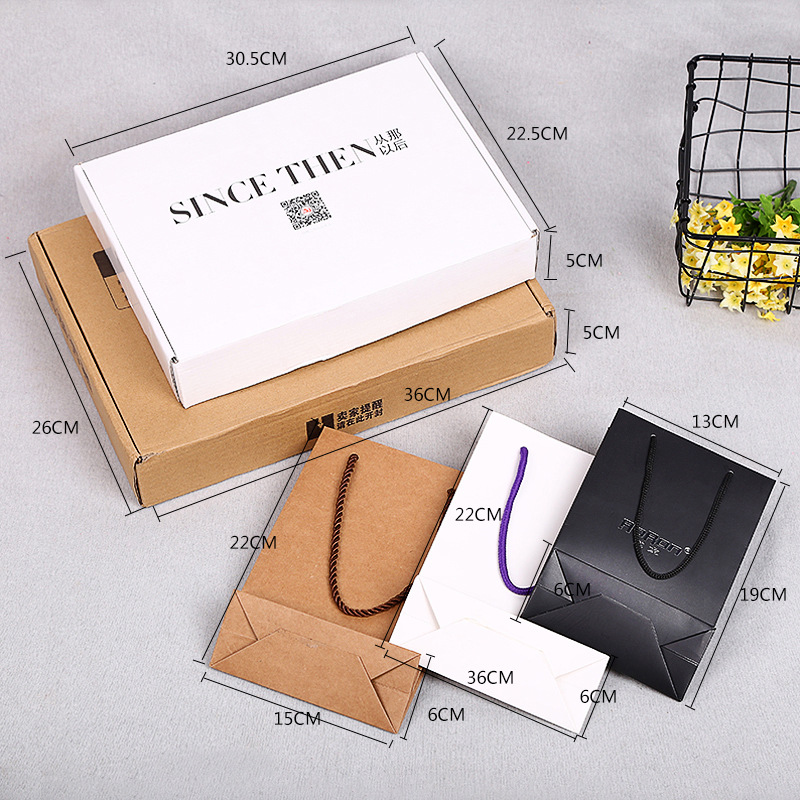 AE New Multi-Layer Packaging Box Simple Portable Packaging Bag Aircraft Box Corrugated Paper Box Factory Direct Sales