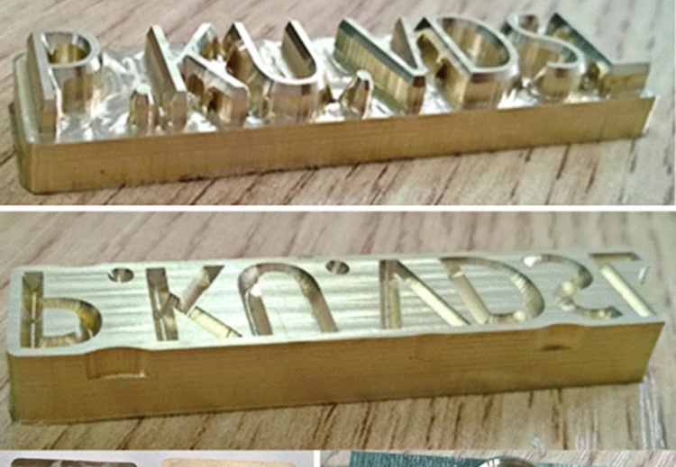 定制铜模logo图案标识模具烫金烙印英文字粒皮革工艺工具模具厂