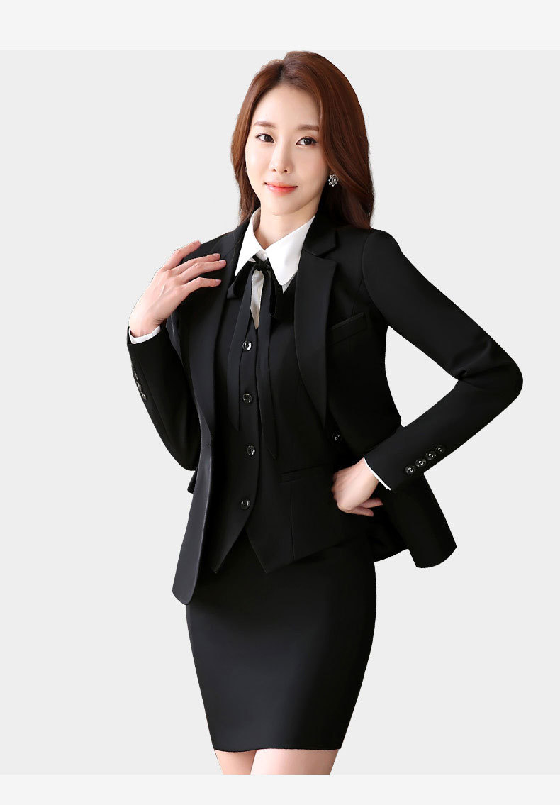 新款秋冬季职业套装女韩版ol修身女士西装长袖工作服面试商务西服