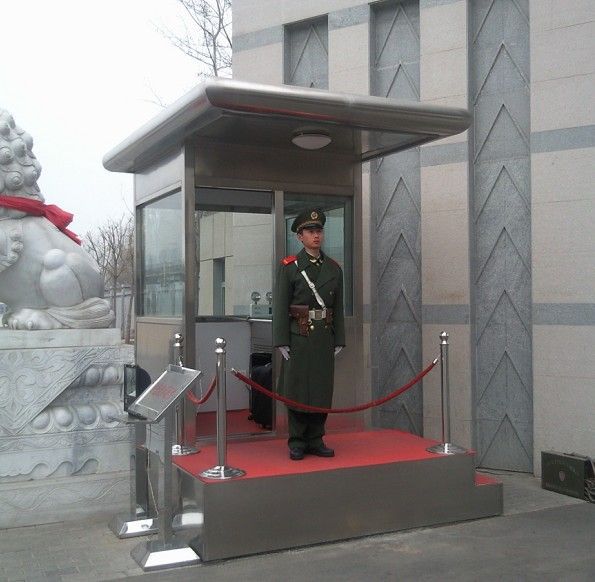 西安制作商大量制作不锈钢保安室岗亭公司地址