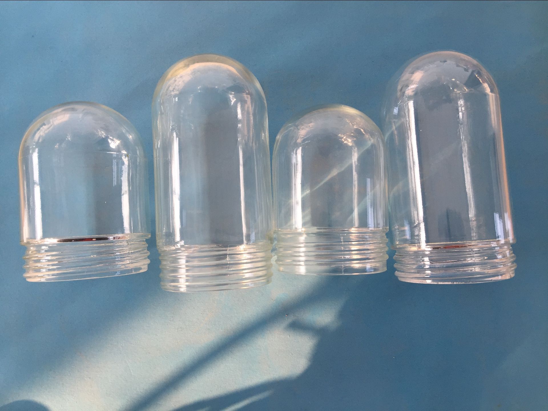 螺口玻璃罩高硼玻璃螺口灯罩防水玻璃罩玻璃罩罗丝口玻璃罩罗牙罩