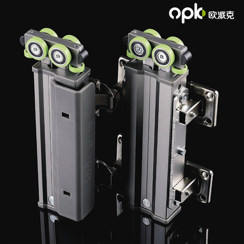 欧派克扬帆1号多扇折叠门滑轮双扇吊滑轮轨道折叠吊趟门轮正品