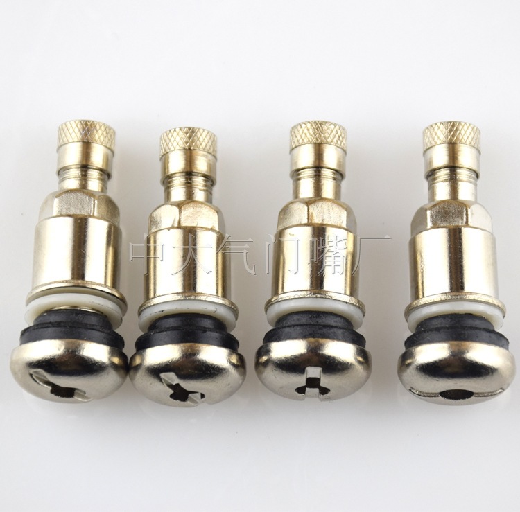 平底全钢 tr525 不锈钢真空胎气门嘴 金属气门嘴