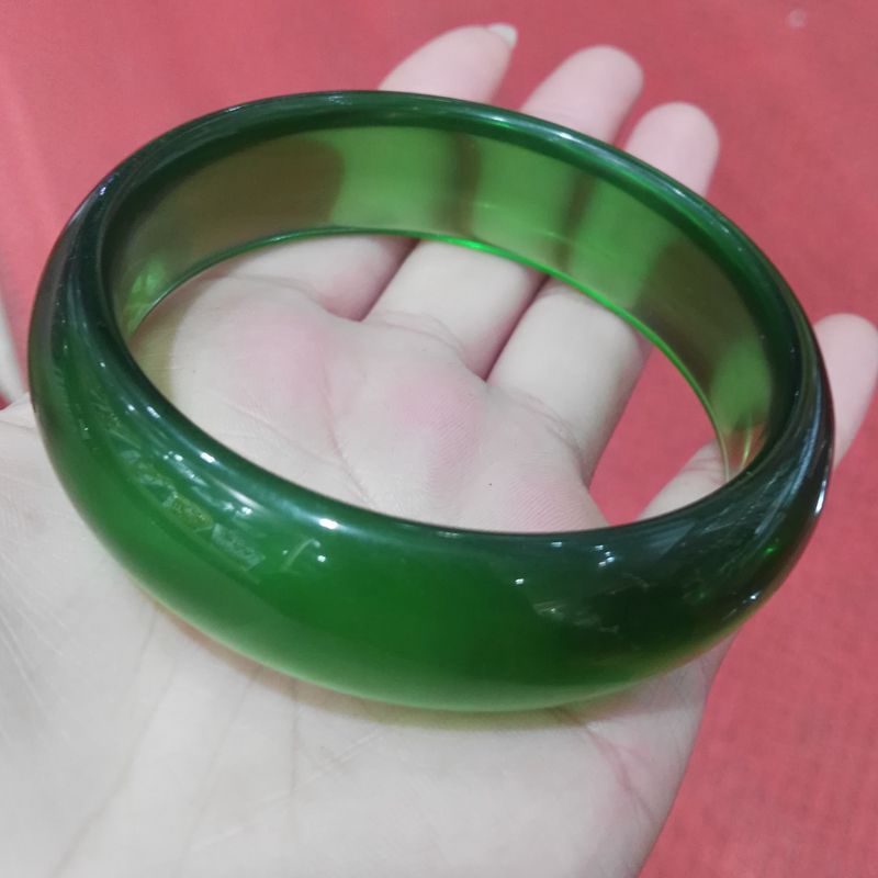 厂家直销精美女款冰翠玉器手镯天然高冰葱岭玉玉石手镯镯子批发网