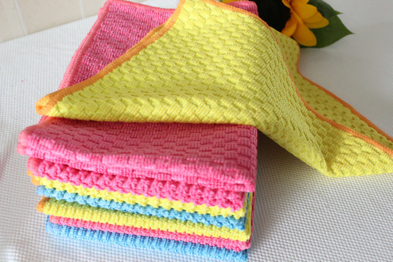 3p大珍珠抹布30*30cm 不沾油洗碗抹布 超细纤维百洁布批发