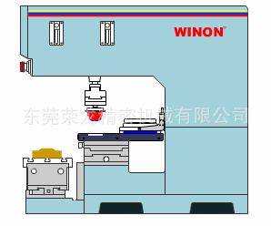 荣龙wn121e125行程单色油盅移印机半自动移印机
