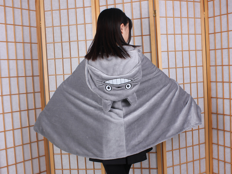 动漫毛毯 龙猫 玩偶服 学生办公室午睡披风斗篷 空调毯 日常百搭