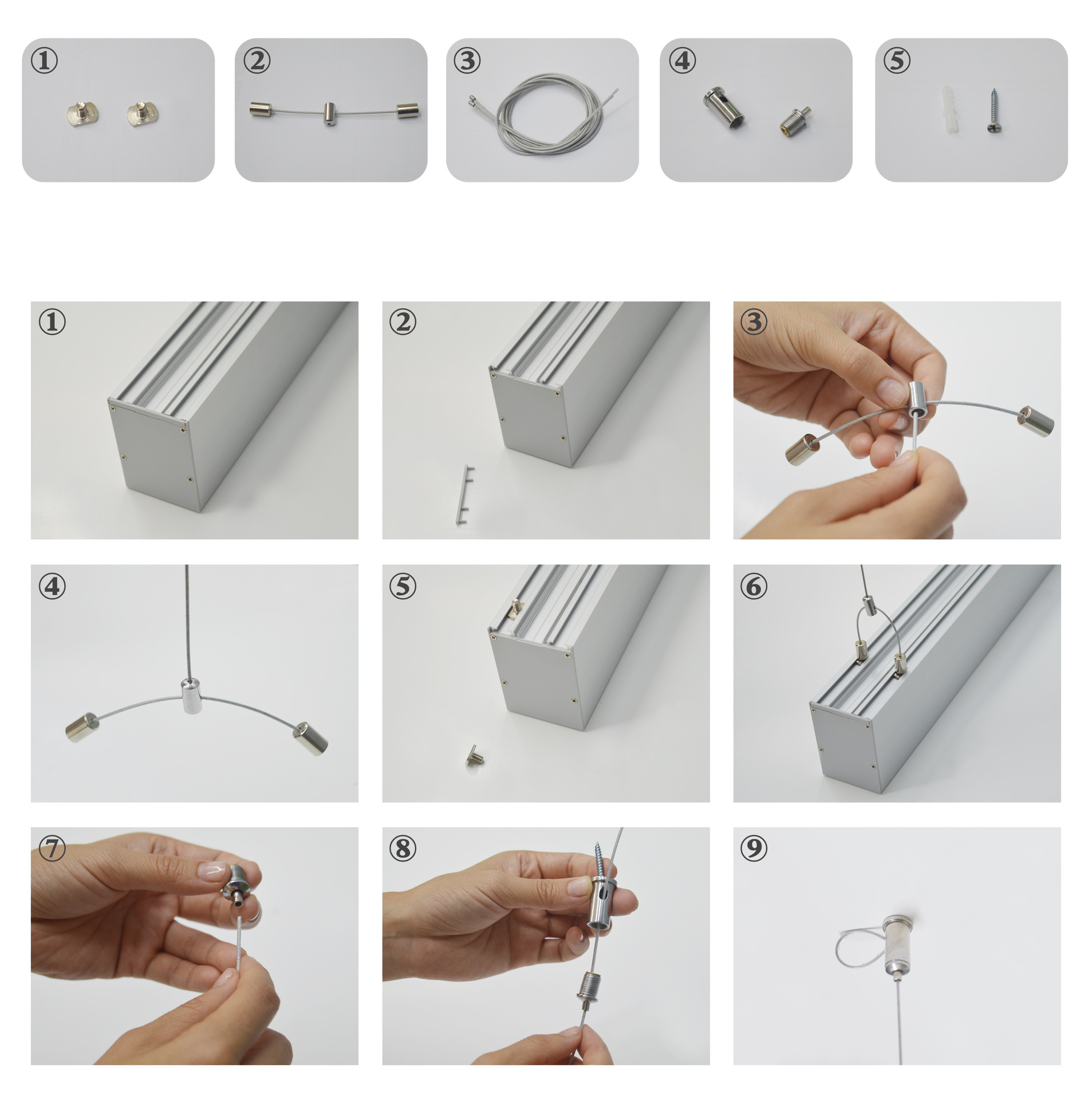 吊灯led吊线灯上下双面发光线条灯深圳工厂2835高亮办公室照明
