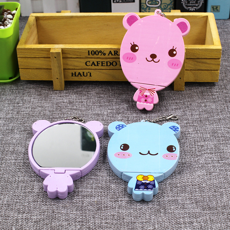 t z3e01韩国卡通小镜子可爱便携化妆镜 随身圆形镜子淘宝热销赠品