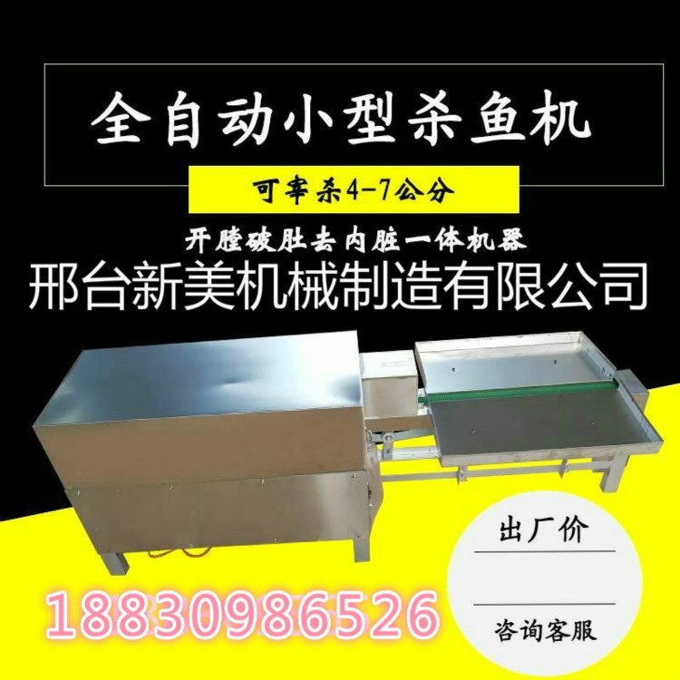 厂家直销新型全自动小型杀鱼机去鱼鳞开鱼肚去内脏一体机