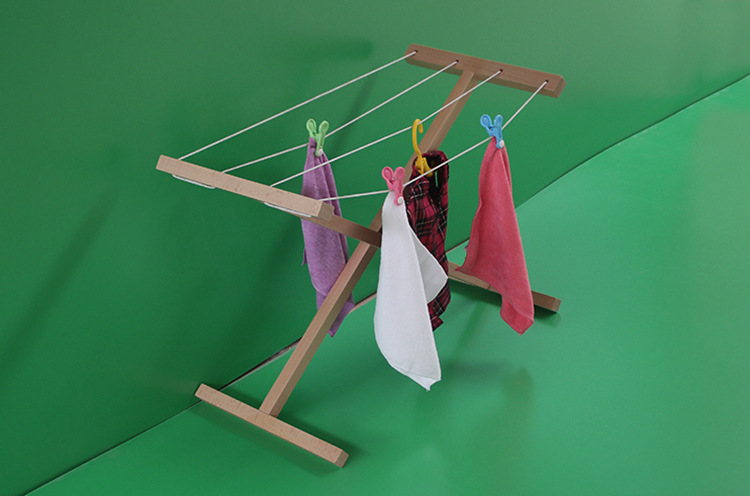 厂家直销 晒衣架 晾衣架 蒙氏日常生活教具婴幼儿童早教益智玩具