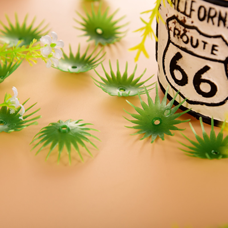 清明花托菊花专用 仿真花配件菊花底塑料花托绢花丝花厂家直销