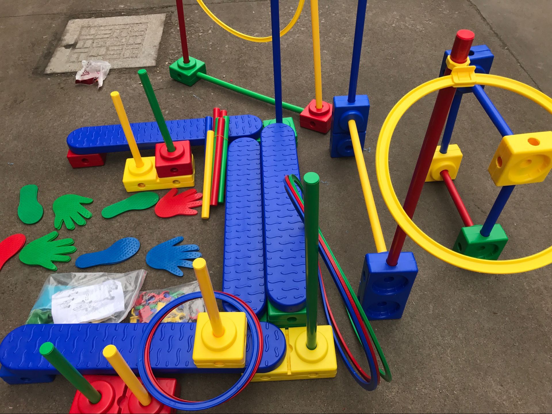 感统训练器材万象组合套装120件新太阳组合幼儿区角教具万向体育