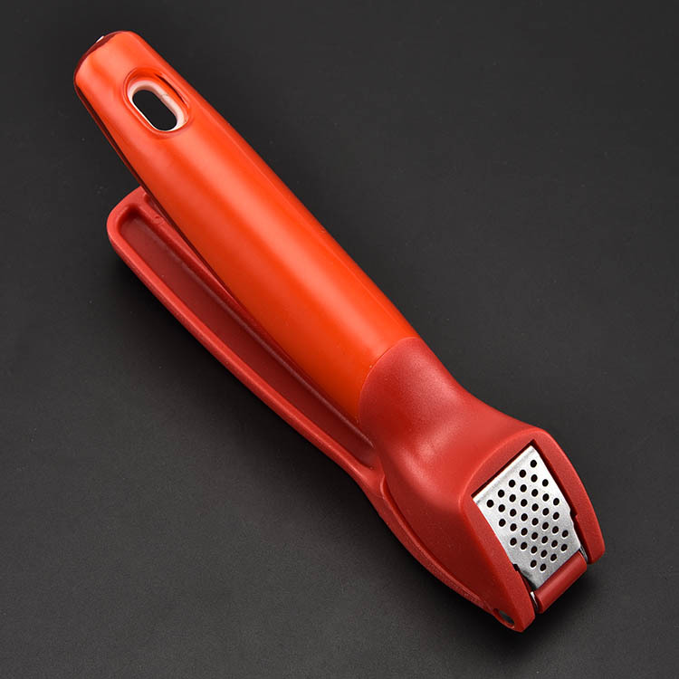 Factory Wholesale Kitchen Gadget Stainless Steel Garlic Press Plastic Handle Multi-Function Mash Garlic Press