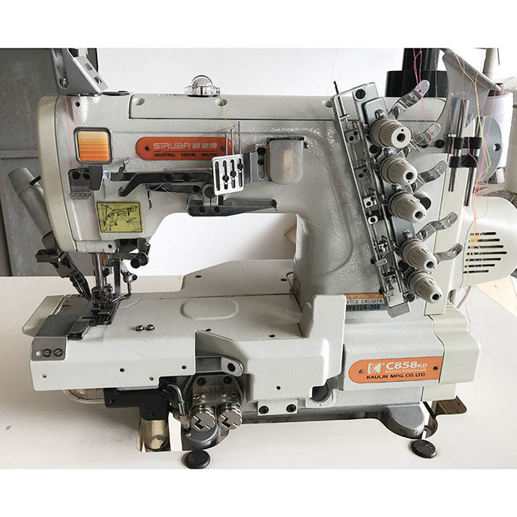 二手银箭电脑左刀冚车缝纫机 三针五线绷缝机 工业缝纫机