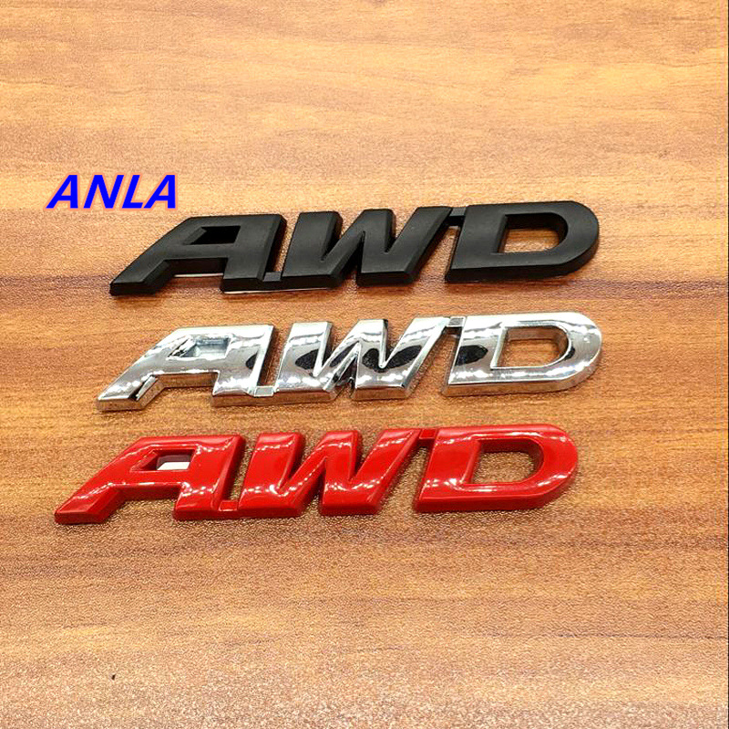 awd电镀字母车贴 3d个性车标贴 金属标改装