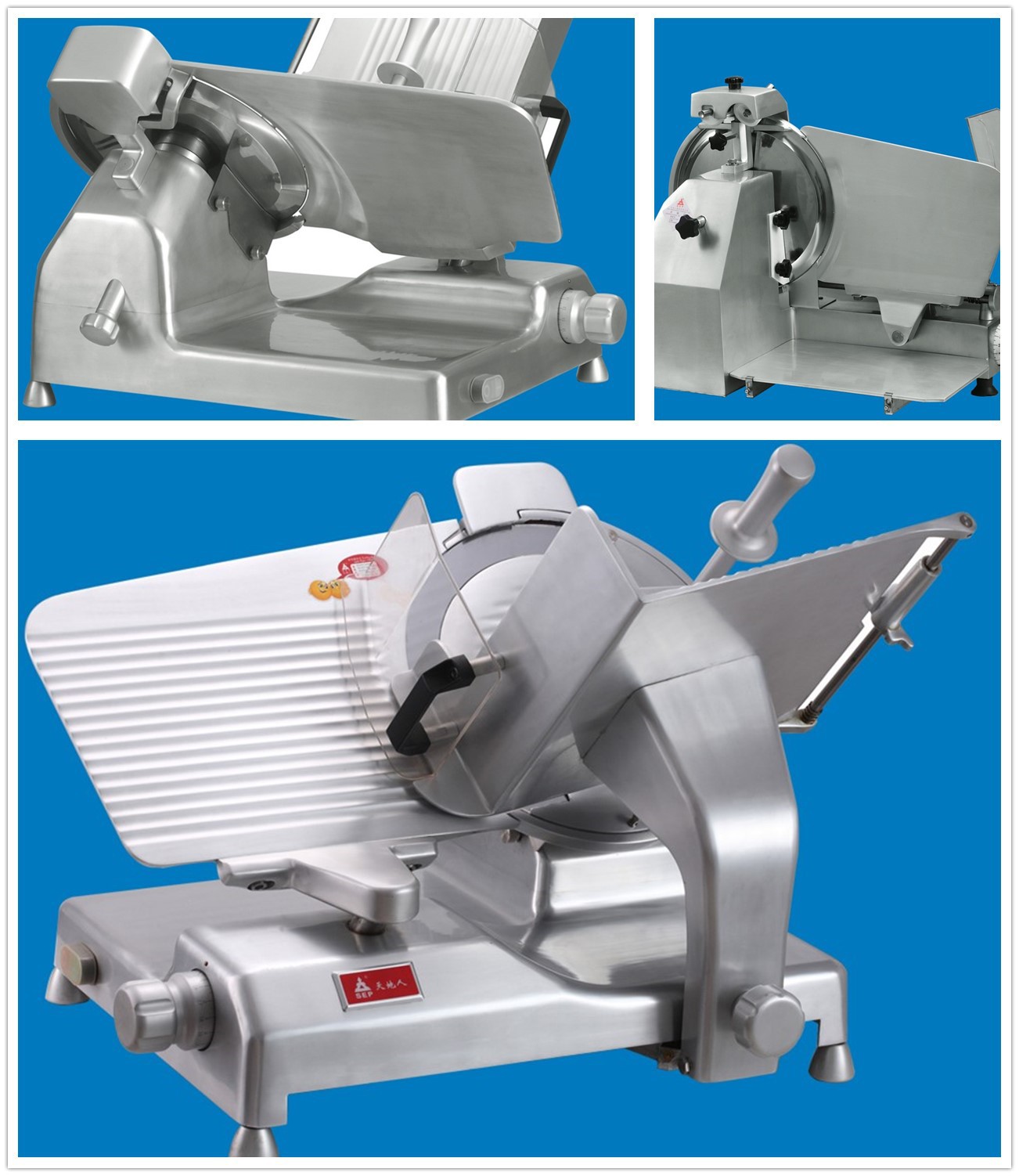 天地人ss-370f豪华型半自动切片机350f切片机切肉片卷机