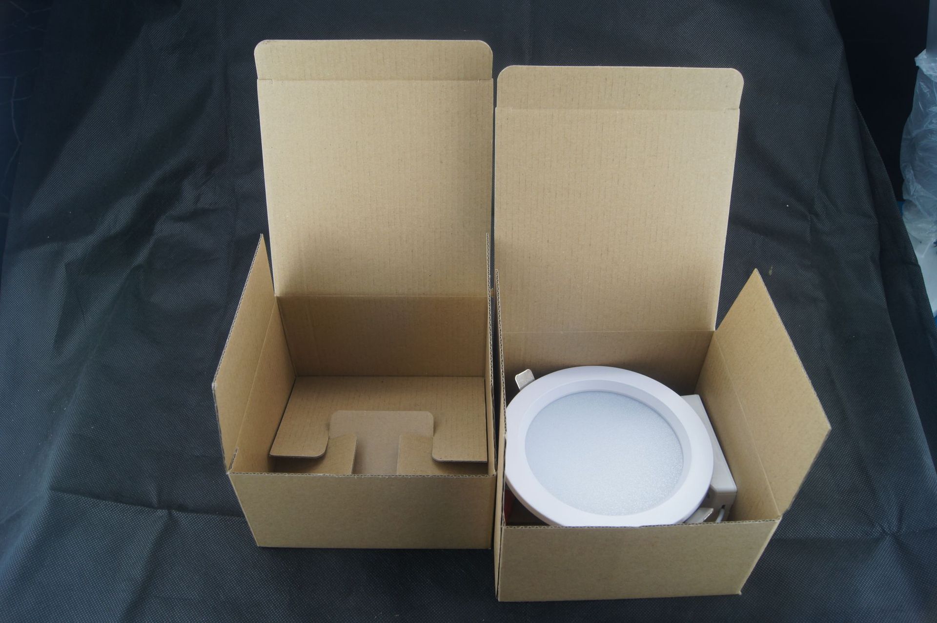 led天花灯白盒led筒灯牛皮盒包装盒彩盒定做灯具包装定制广东纸盒