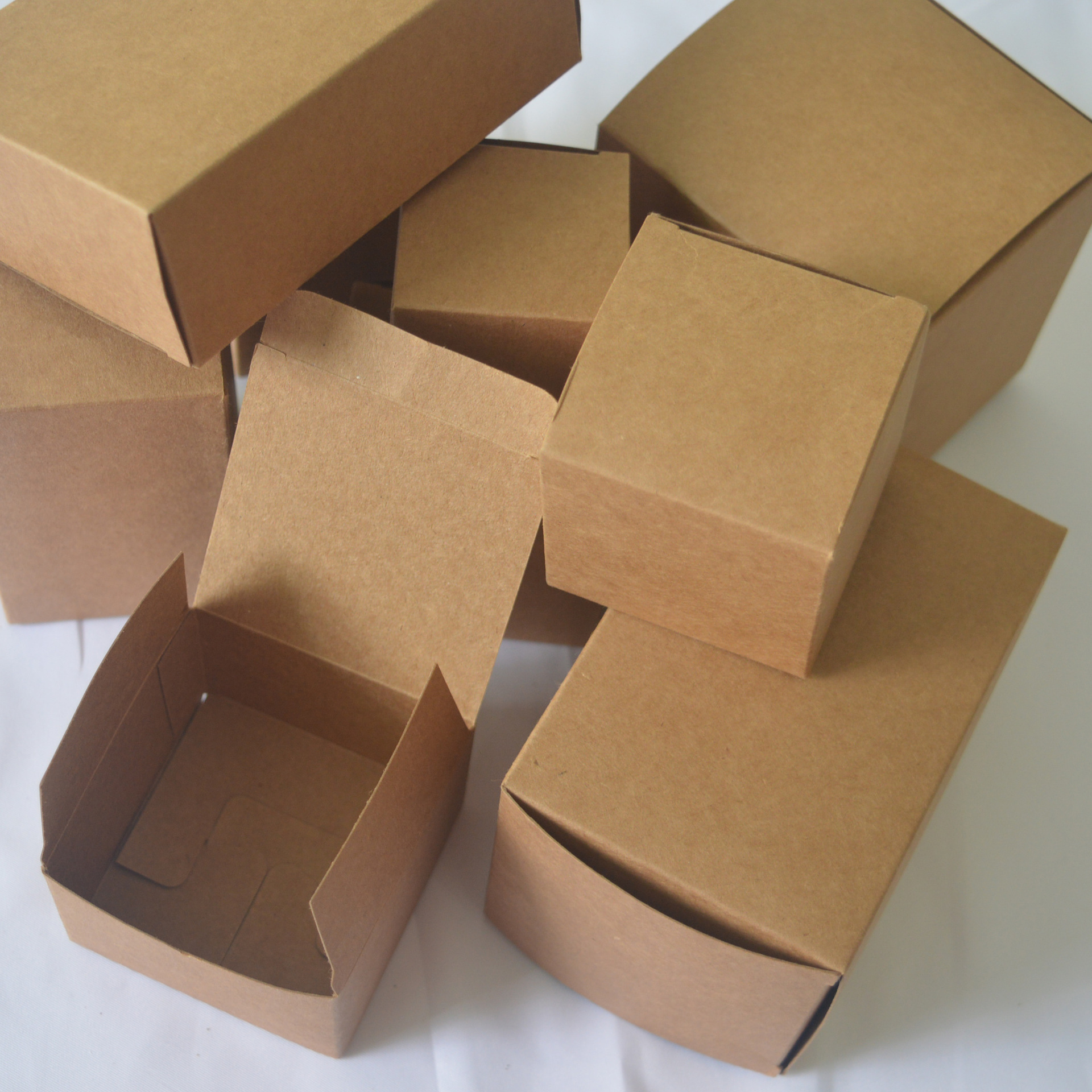 小白盒现货卡纸折叠盒球泡灯迷你天地盒 牛皮纸盒定做迷你led灯