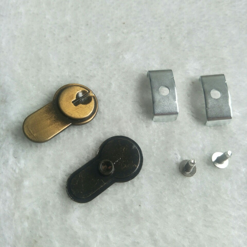 小70双开门假锁片室内门锁锁具配件黄古卧室房门配件装修五金