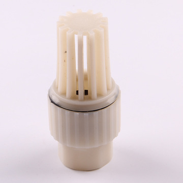 水泵深井泵底阀1寸白32mm螺纹口止回阀塑料底阀莲蓬头