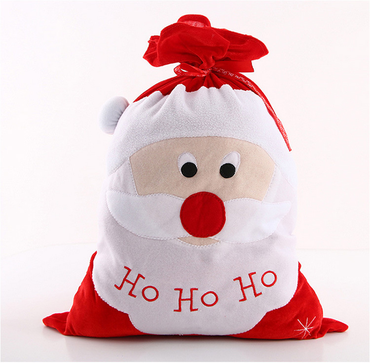 圣诞礼品袋 圣诞老人袋子 平安夜礼物袋厂家批发 hohoho圣诞袋