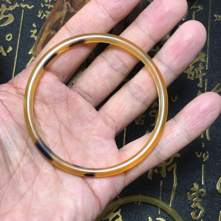 西藏天然羊角手镯手圈细手镯女士饰品手环厂家批发