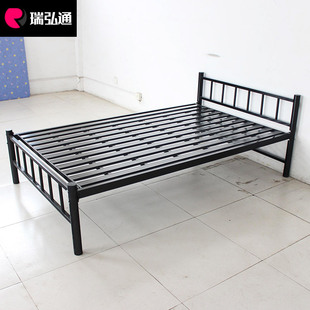 厂家直销宿舍单人金属床学校单层铁床单人铁艺床简约卧室铁床