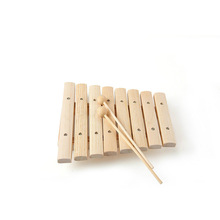 十二音木琴儿童玩具 婴幼早教乐器 带乐谱木质手敲琴玩具批发