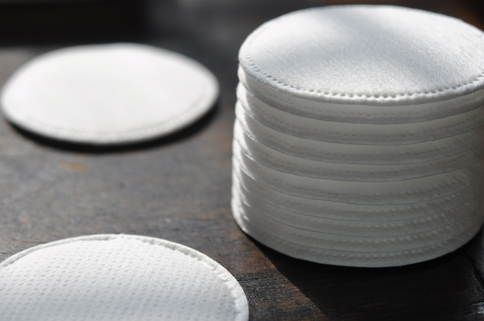 时光猫圆形夹层化妆棉卸妆棉洁面工具 柔软不掉屑100片