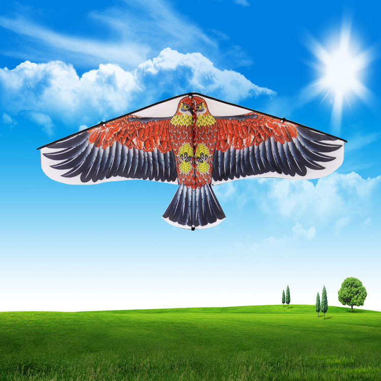 潍坊风筝批发 热印平面鹰 多规格带线 高清印刷老鹰风筝 颜色鲜艳