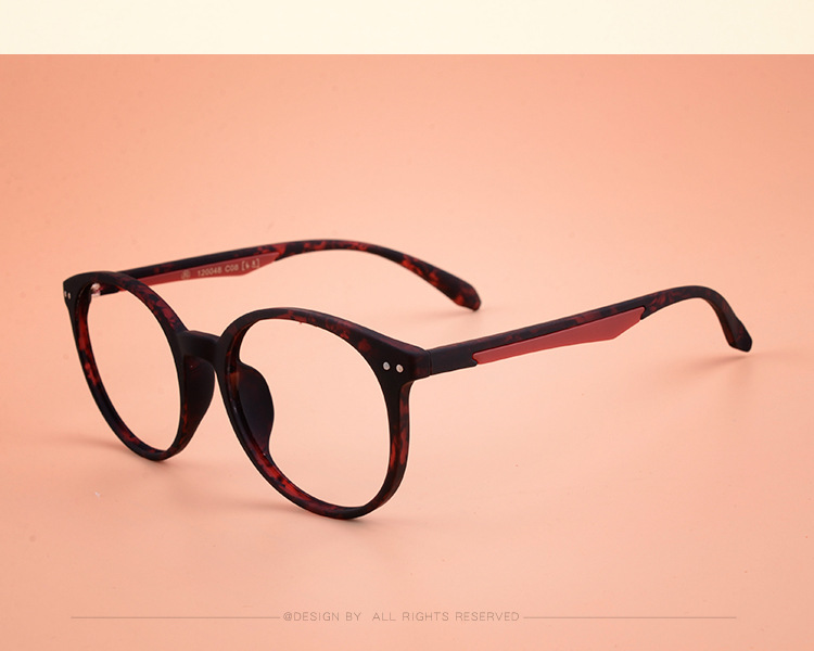 新品 橡胶复古眼镜框文艺大圆框tr90近视眼镜架眼睛框女光学眼镜