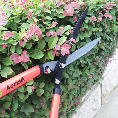 台湾奥迈克1026b绿篱剪园林大剪刀sk5钢修剪工具