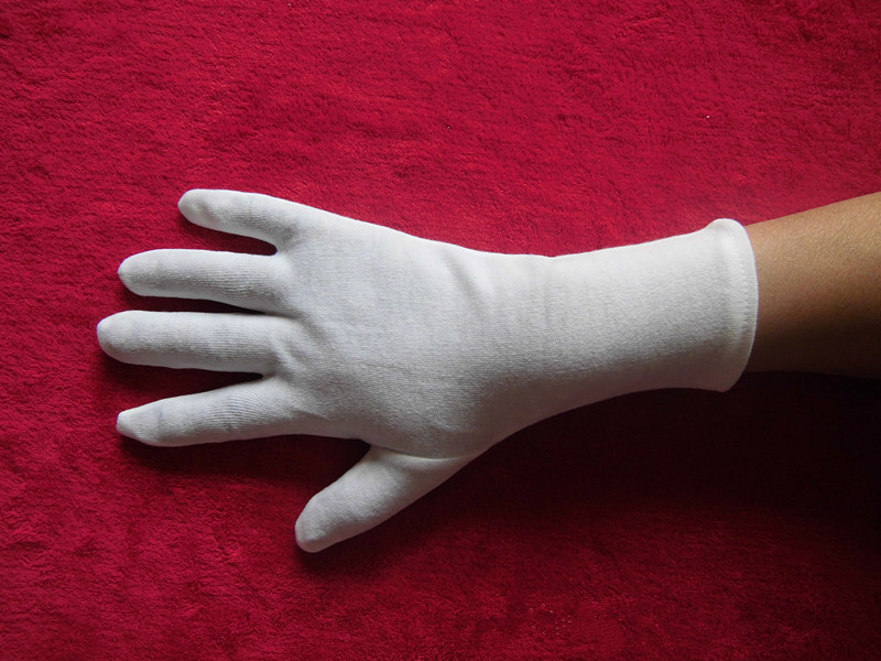 纯棉布手套厂家提供酒店礼仪零件加工使用棉布手套